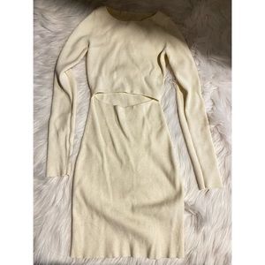 Aritzia white knit dress